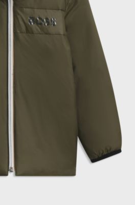 Kids' reversible jacket, Dark Green