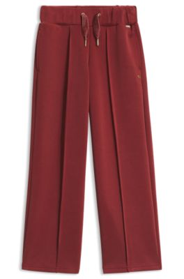 Kids' tracksuit bottoms , Brown