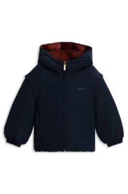 Kids' reversible jacket, Dark Blue