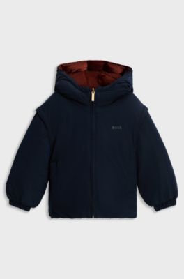 Kids' reversible jacket, Dark Blue