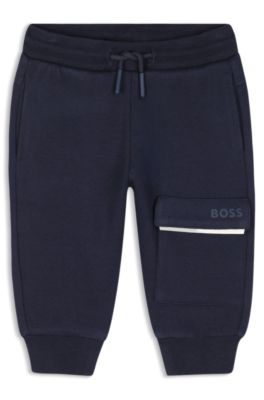 Kids' tracksuit bottoms, Dark Blue