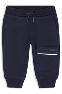 Kids' tracksuit bottoms, Dark Blue