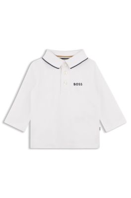 Kids' polo shirt, White