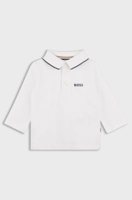 Kids' polo shirt, White