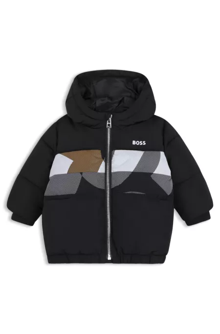Kids-Steppjacke mit Kapuze