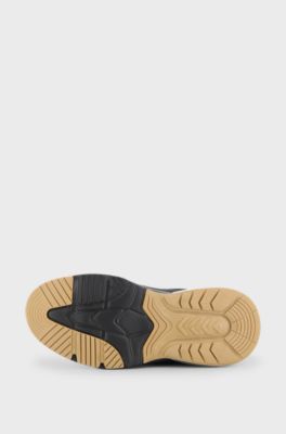 Baskets &agrave; lacets pour enfant, Noir