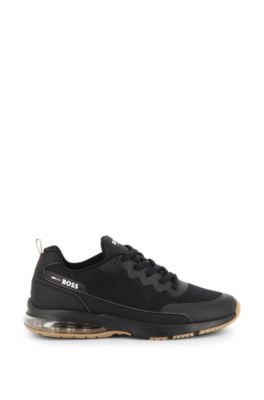 Kids' lace-up trainers, Black