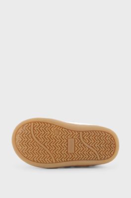 Kids-Ledersneakers, Wei&szlig;