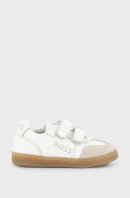 Kids-Ledersneakers, Wei&szlig;