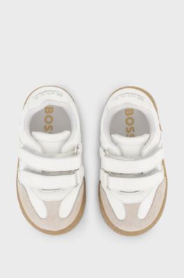 Kids-Ledersneakers, Wei&szlig;