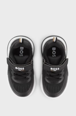 Kids' branded trainers, Black