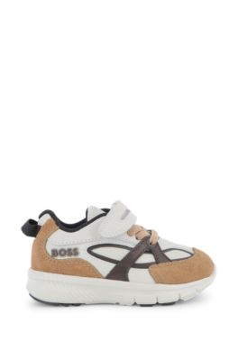 Kids' leather trainers, White