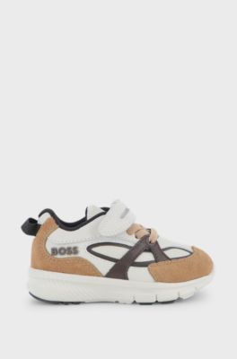 Kids' leather trainers, White