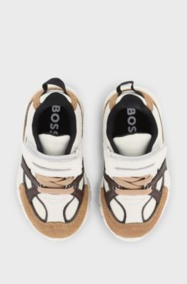 Baskets en cuir pour enfant, Blanc