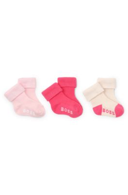 3-pack baby socks , Pink