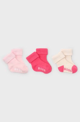 3-pack baby socks , Pink