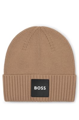 Kids' logo beanie, Brown