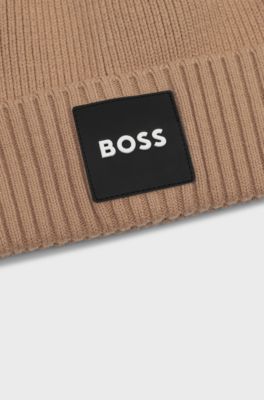 Kids' logo beanie, Brown