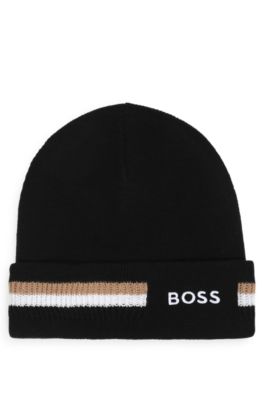 Kids' cotton beanie, Black