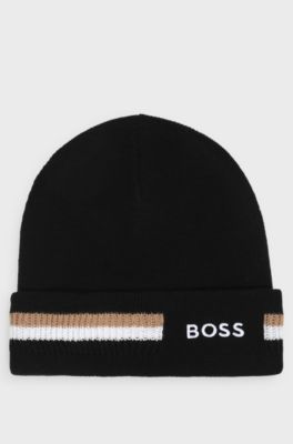 Kids' cotton beanie, Black