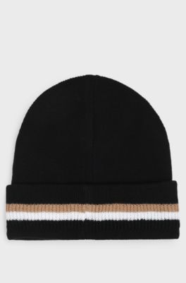 Kids' cotton beanie, Black