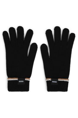 Kids' cotton gloves, Black