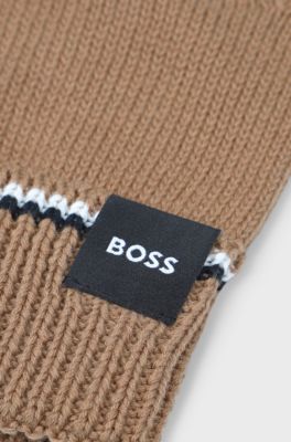 Guanti in cotone da bambini, Marrone