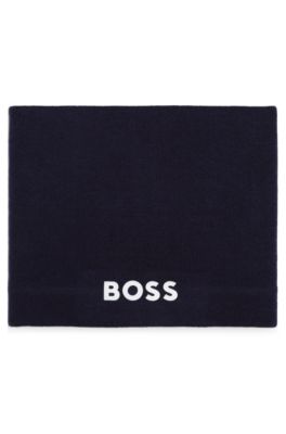 Kids' logo-print snood, Dark Blue