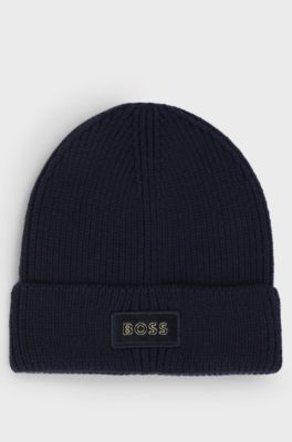 Baby beanie hat , Dark Blue