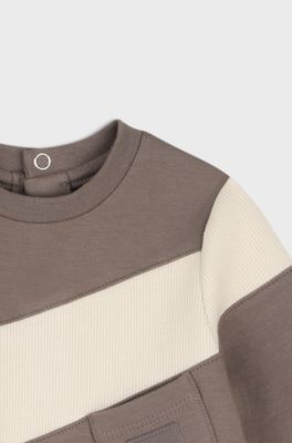 Babynatdragt i fleece, Brun