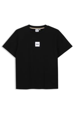 Kids' loose-fit T-shirt, Black