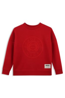 Sweatshirt f&uuml;r Kinder mit Grafik, Rot
