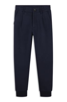 Kids' tracksuit bottoms, Dark Blue