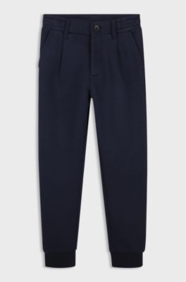 Kids' tracksuit bottoms, Dark Blue