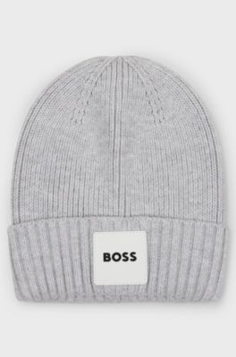 Kids' logo beanie, Light Grey