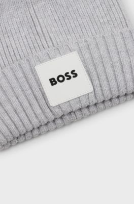 Kids' logo beanie, Light Grey