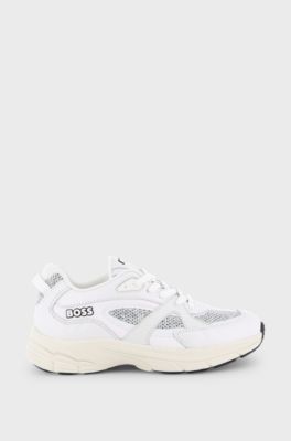 Kids' logo trainers, White