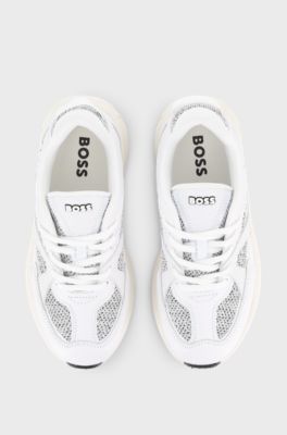 Kids' logo trainers, White