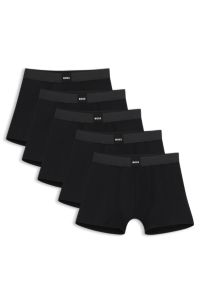 Kids' 5-pack boxer shorts, Black