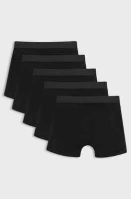 Kids' 5-pack boxer shorts, Black