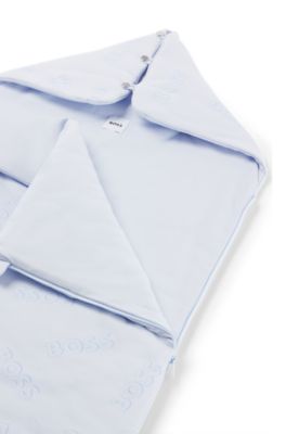 Baby-Schlafsack mit Logo-Details, Hellblau