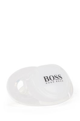 BOSS - Ciuccio per neonati in silicone con logo stampato