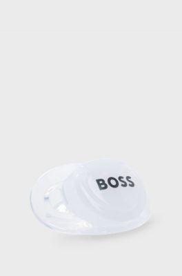 Logotypprydd napp f&ouml;r baby i presentf&ouml;rpackning, Vit