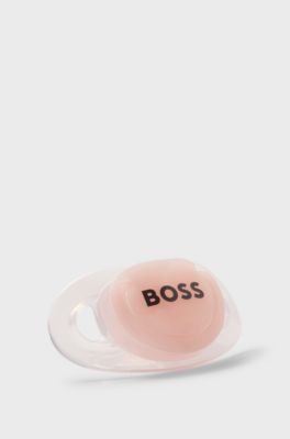 Gift-boxed logo dummy for babies, light pink