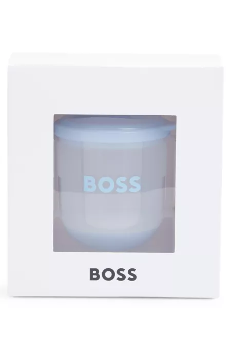 Taza para bebés con asas y logo en caja de regalo