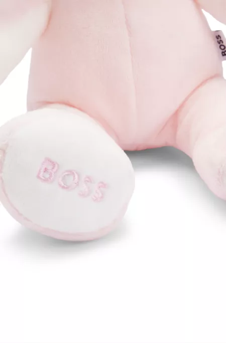 Peluche en fourrure synthétique à logos brodés pour bébé