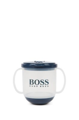 Gobelet pour b&eacute;b&eacute; avec couvercle et poign&eacute;es pratiques, Bleu fonc&eacute;