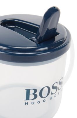 Gobelet pour b&eacute;b&eacute; avec couvercle et poign&eacute;es pratiques, Bleu fonc&eacute;