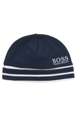 BOSS - Baby hat in cotton with logo and 