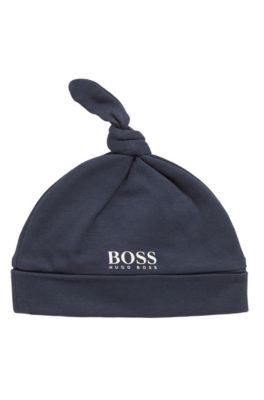 Boss Bonnet Pour Bebe En Coton Pur A Logo Imprime